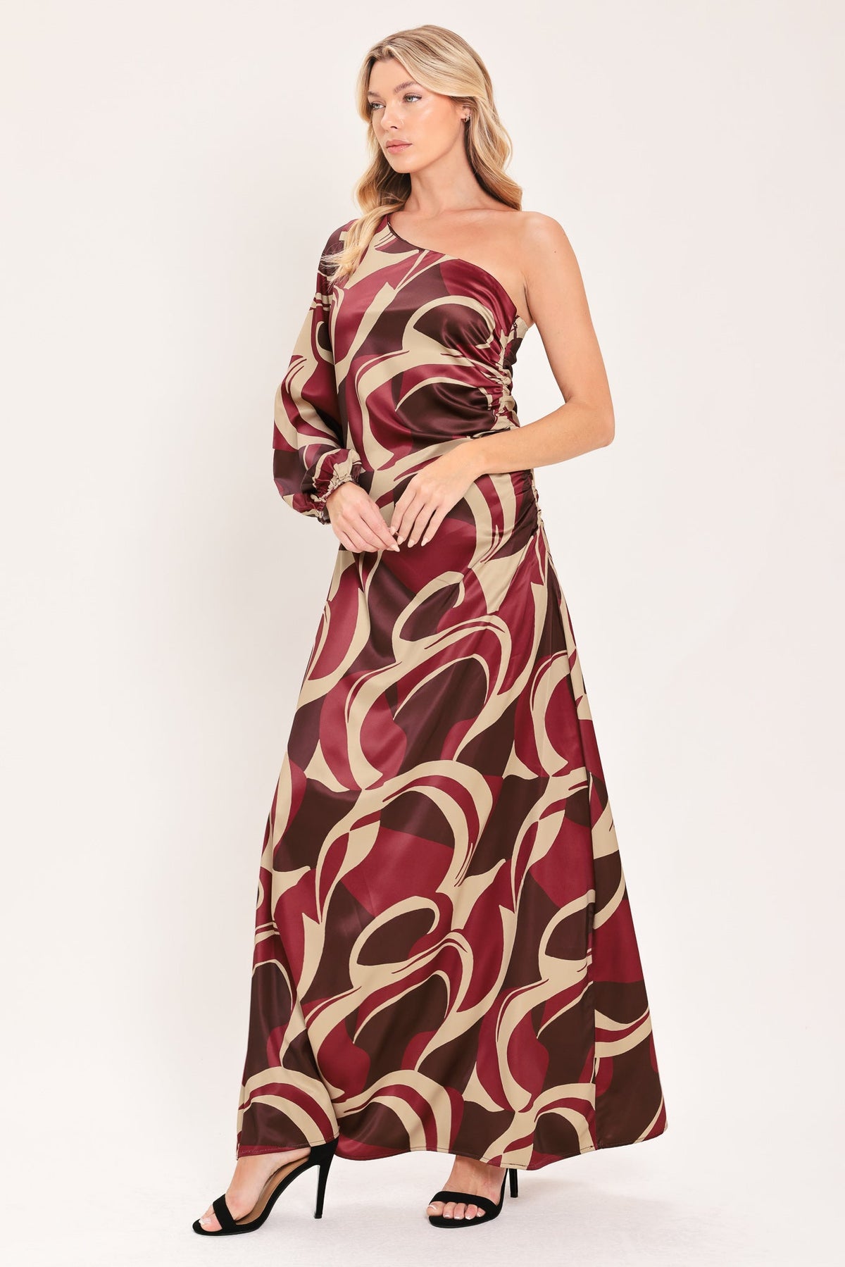 NEW - Sculpted Wave Maxi Dress