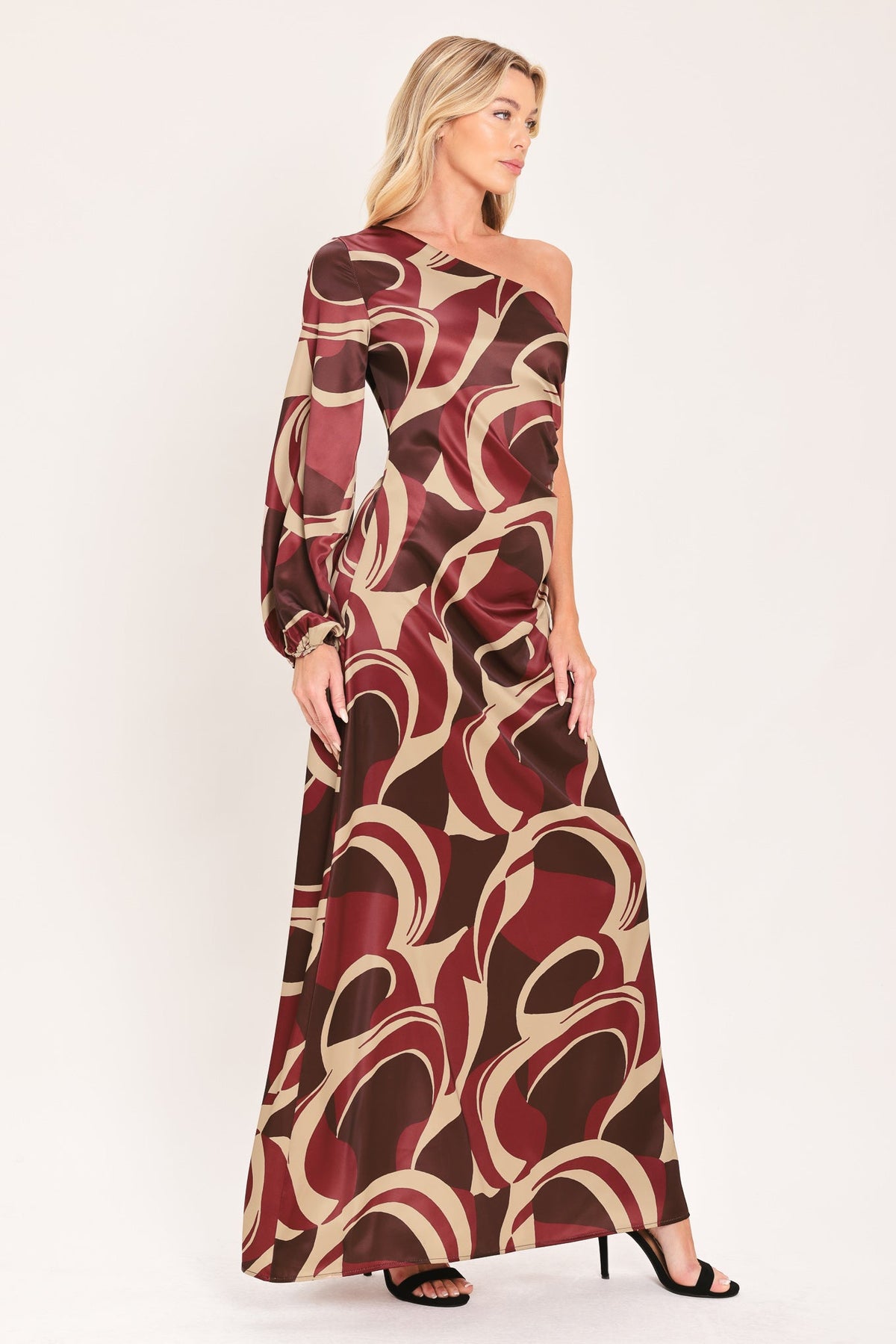 NEW - Sculpted Wave Maxi Dress