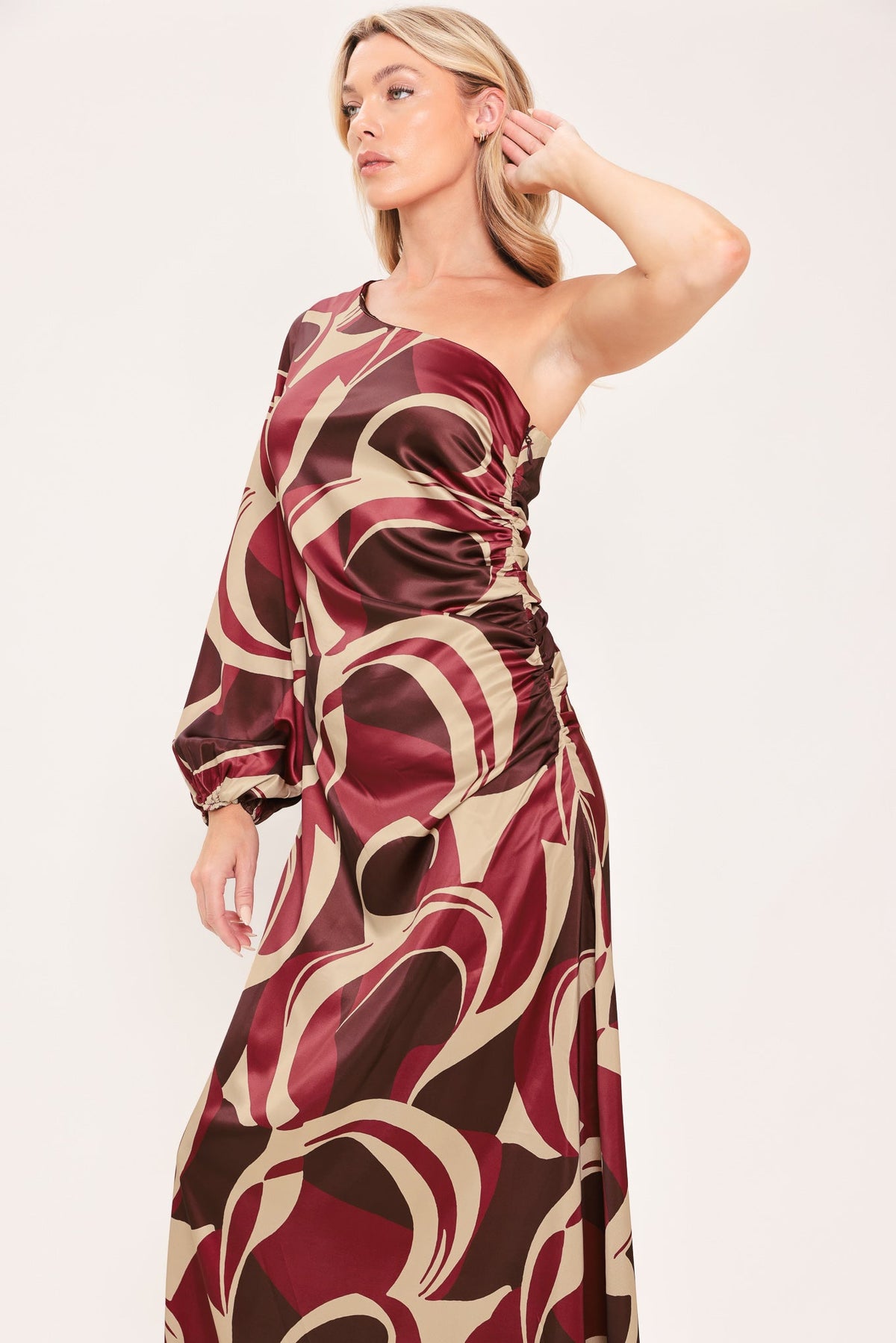NEW - Sculpted Wave Maxi Dress