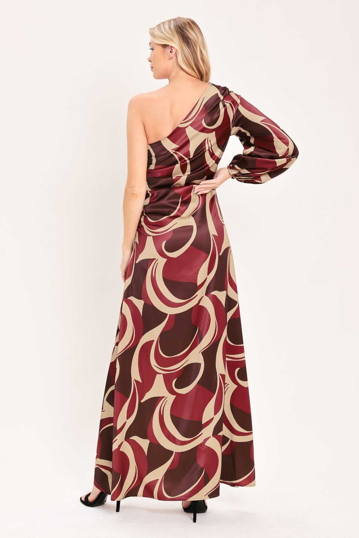 NEW - Sculpted Wave Maxi Dress
