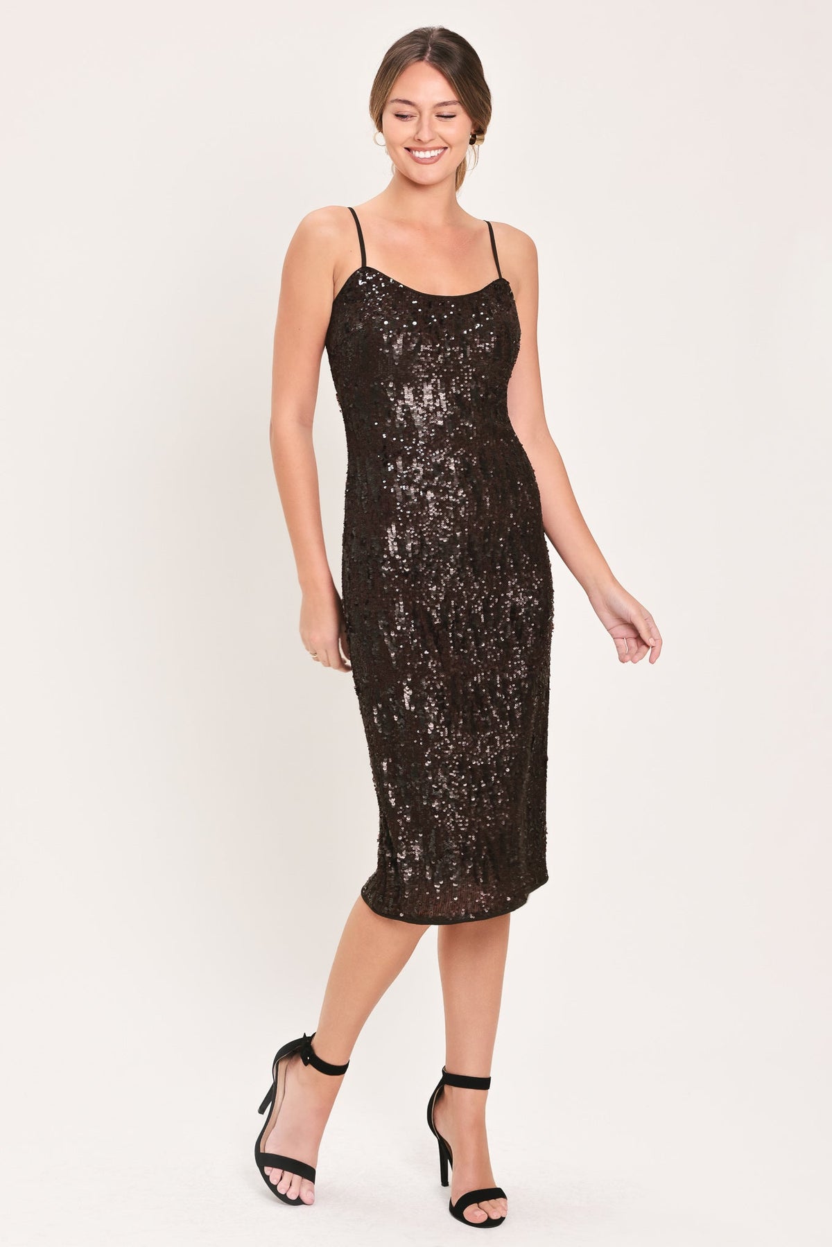 Sequin Slip Midi Dress