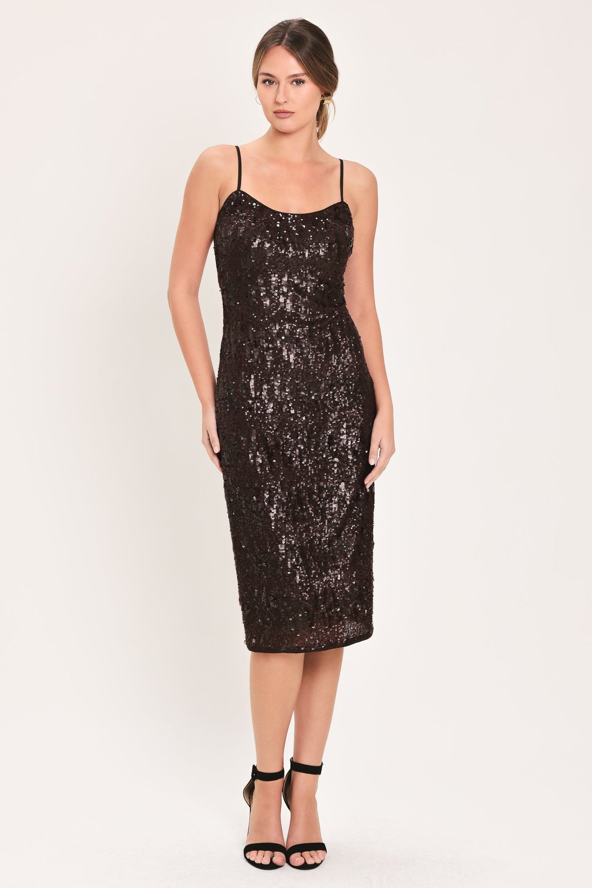 Sequin Slip Midi Dress