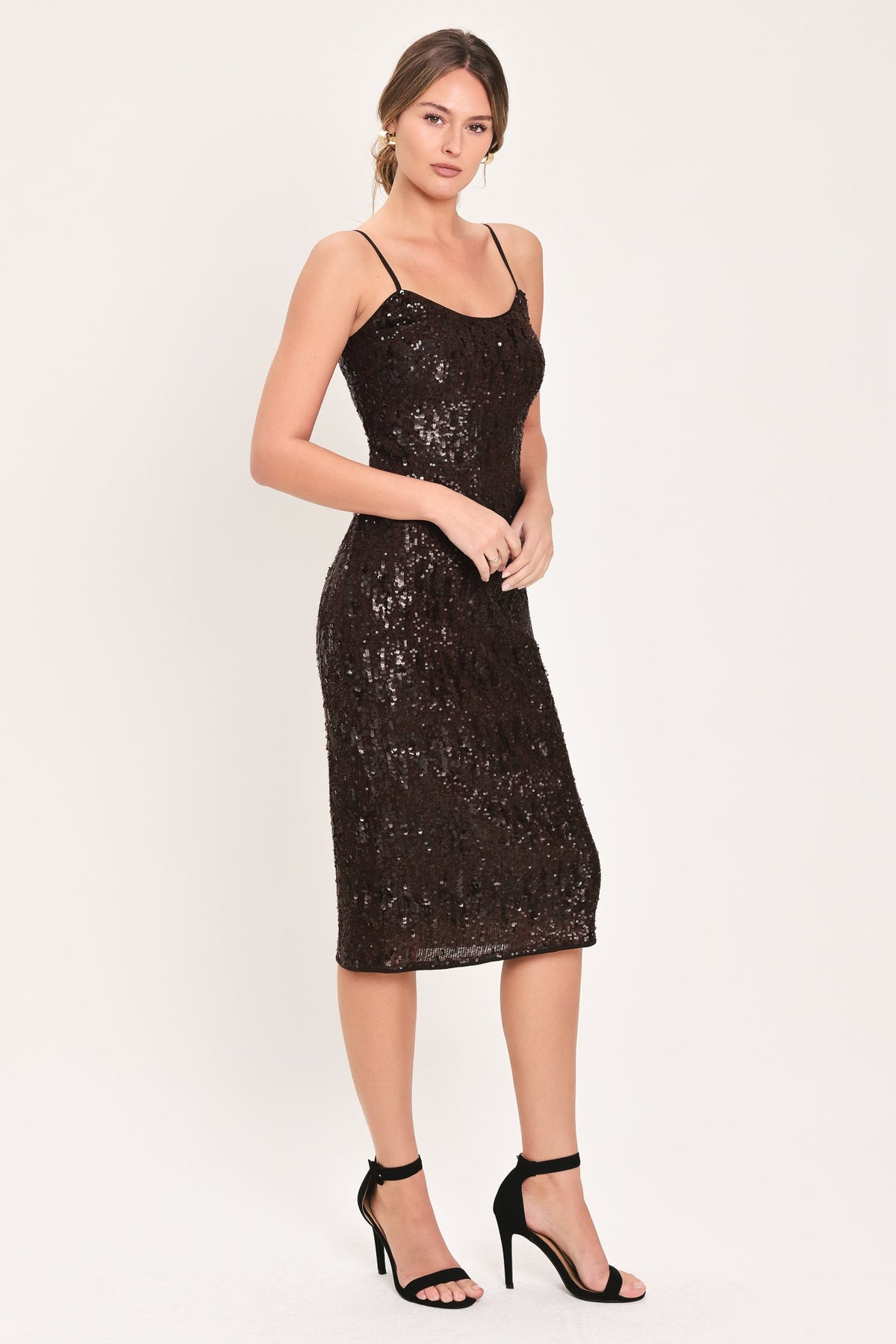 Sequin Slip Midi Dress