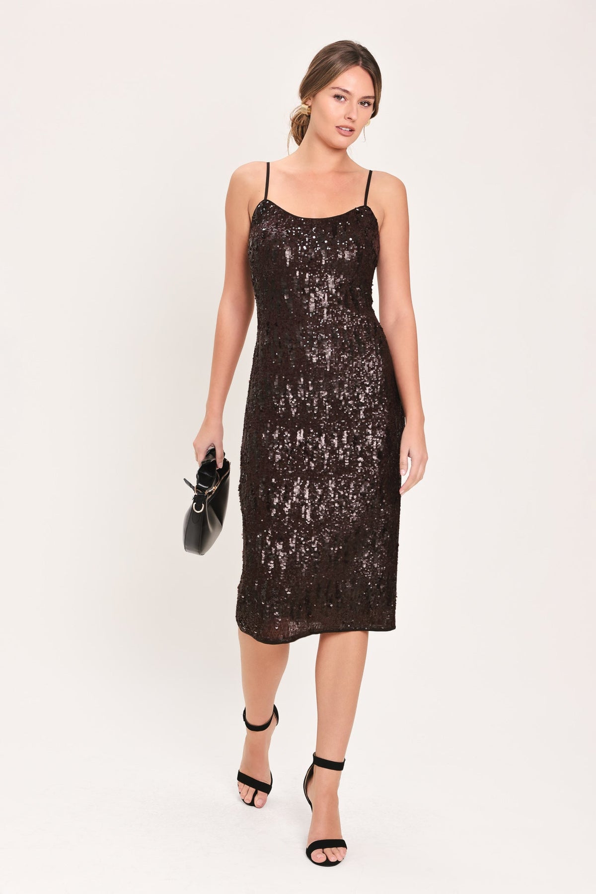Sequin Slip Midi Dress