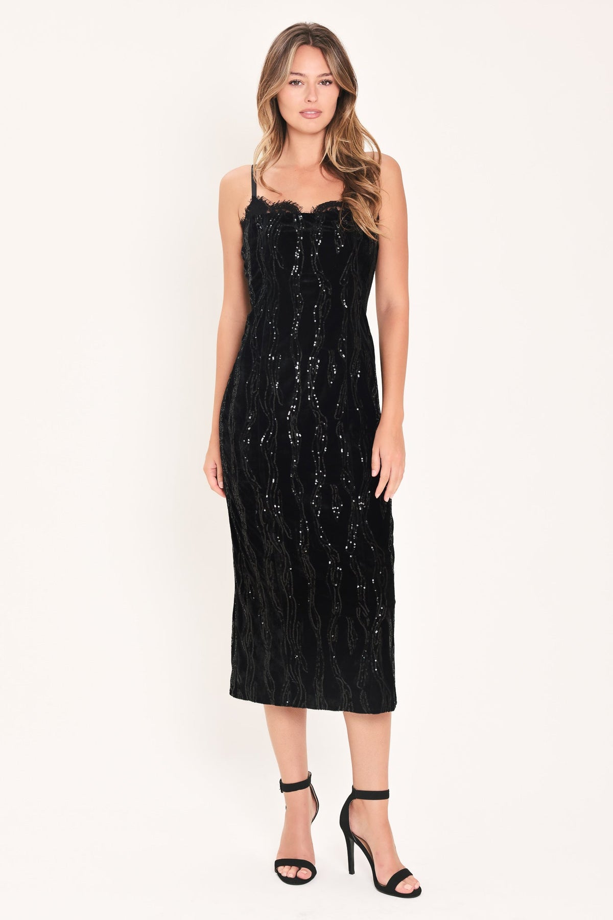 Velvet Obsession Midi Dress