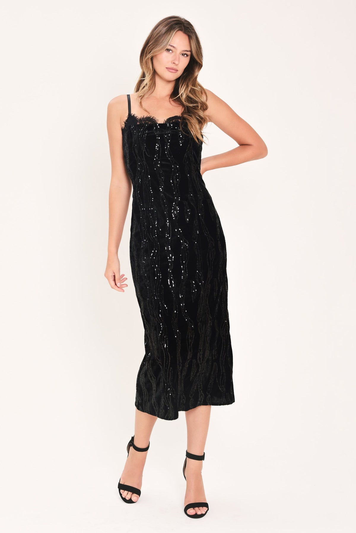 Velvet Obsession Midi Dress