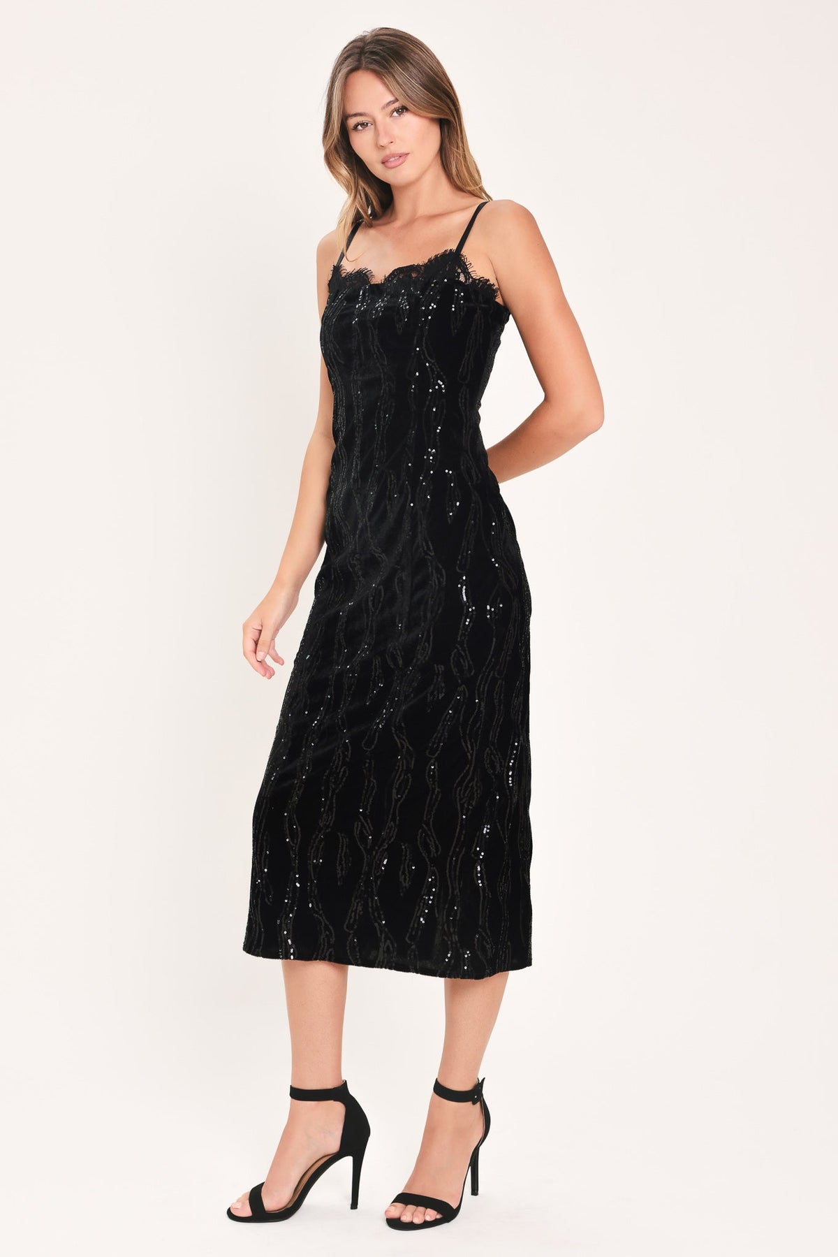 Velvet Obsession Midi Dress