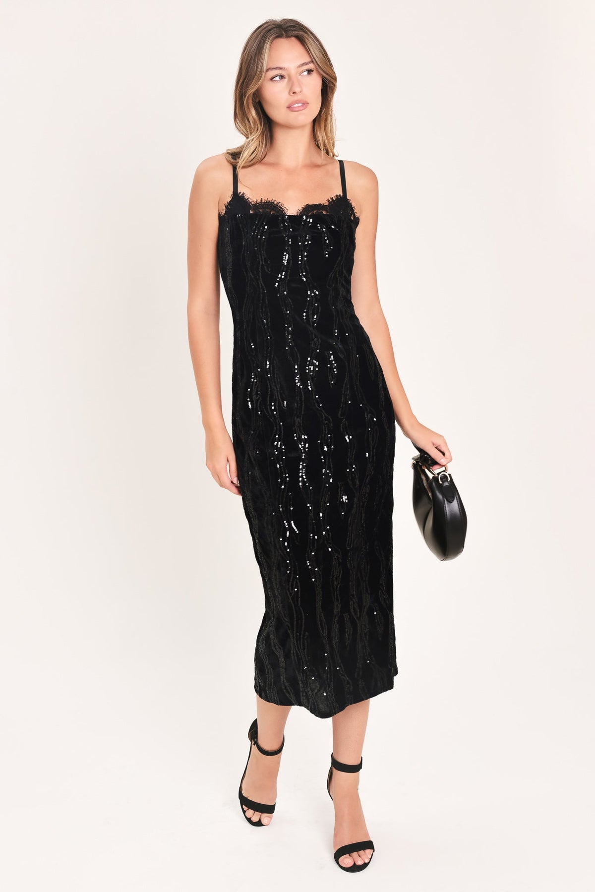 Velvet Obsession Midi Dress