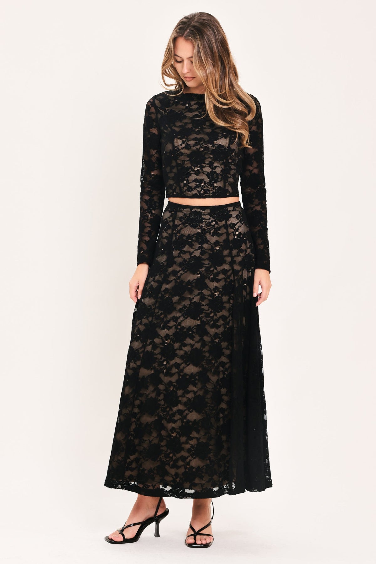 NEW - Noir Lace Moonrise Maxi Skirt
