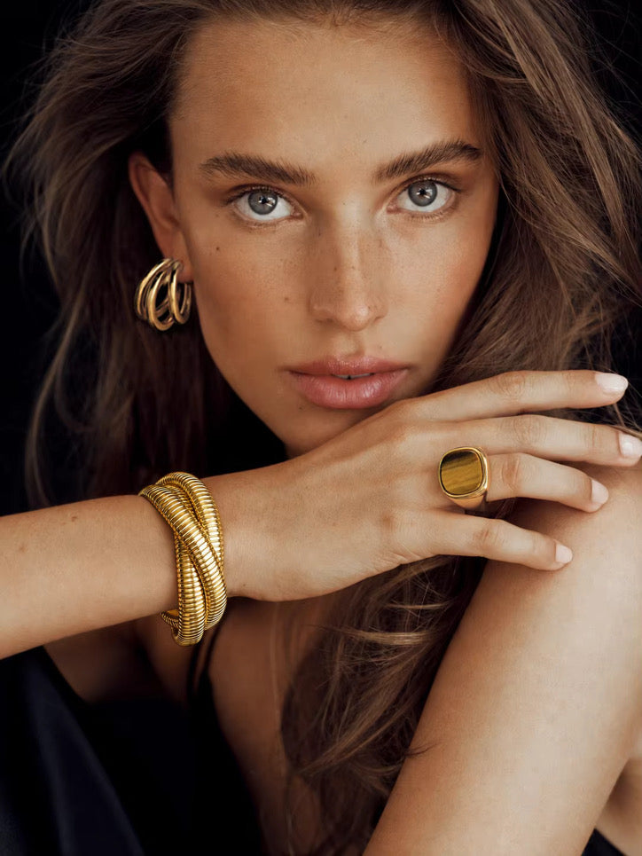 NEW - Infinity Multi Layered Bracelet in gold and silver