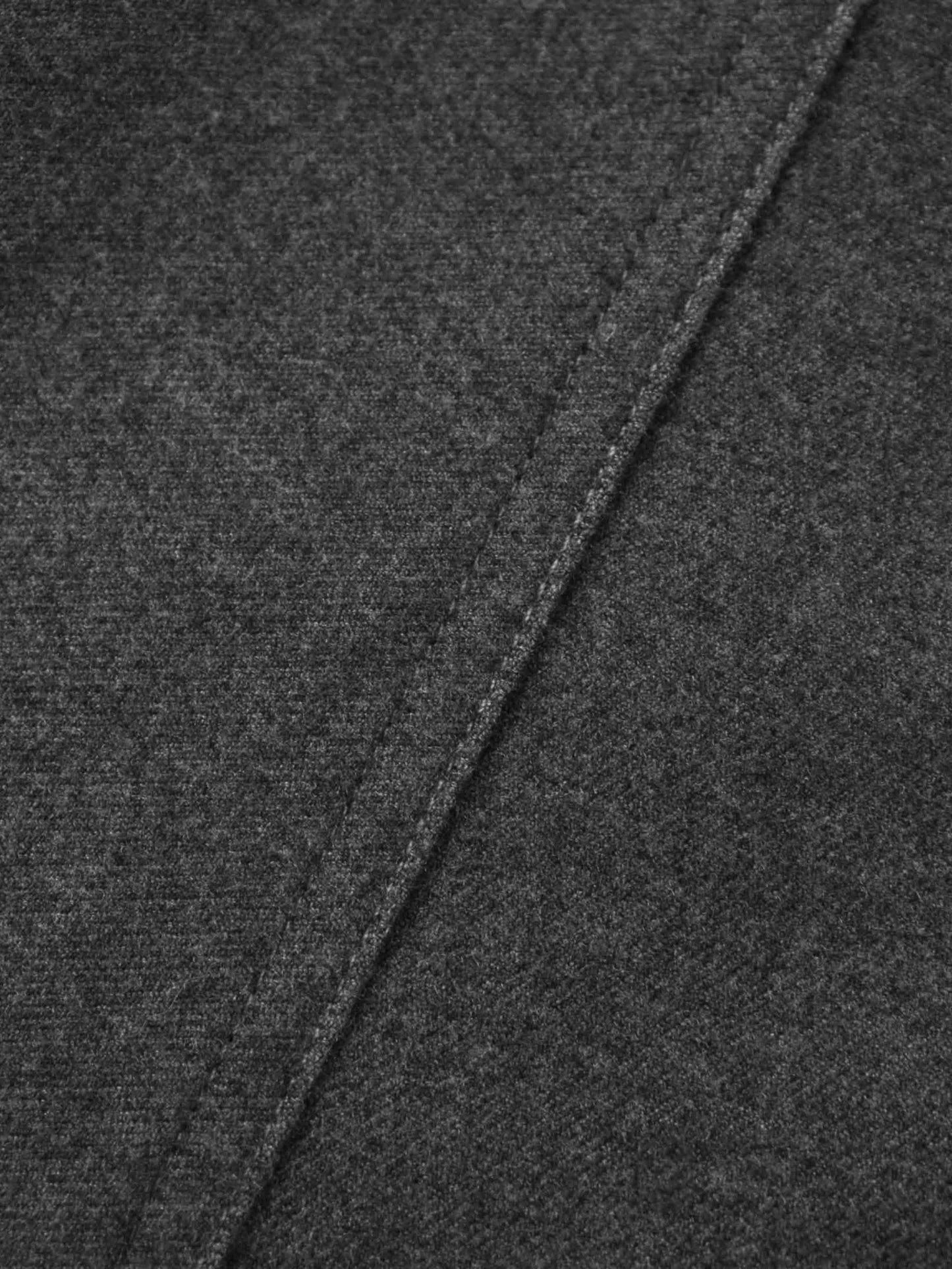 Wool Blend Yoke Skirt 37"-Grey-4