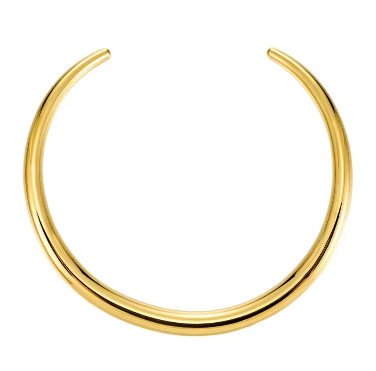 Azaria Cuff Necklace in gold and silver