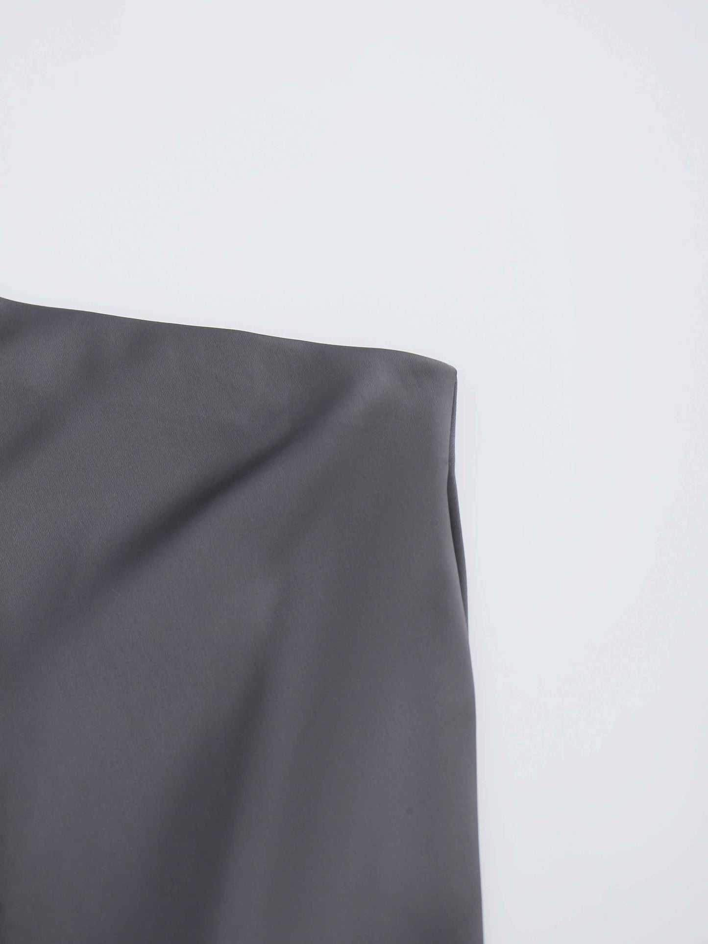 Solid Satin Slip Skirt-Simply Olive-4