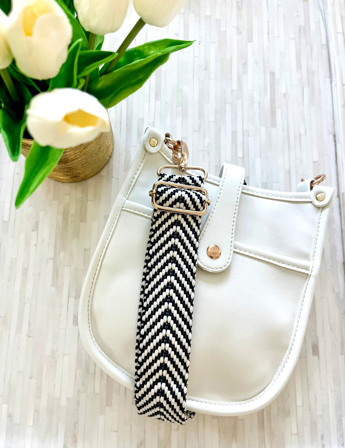 Milly Kate Mini Crossbody Bag  in white - multiple strap options