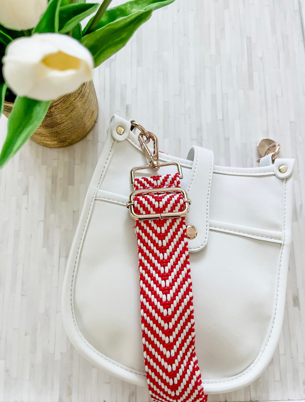 Milly Kate Mini Crossbody Bag  in white - multiple strap options