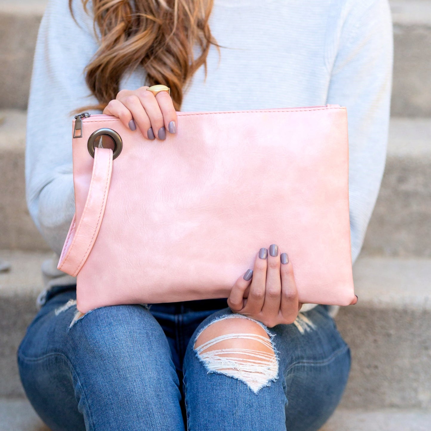 Over-sized Everyday Clutch in multiple colors