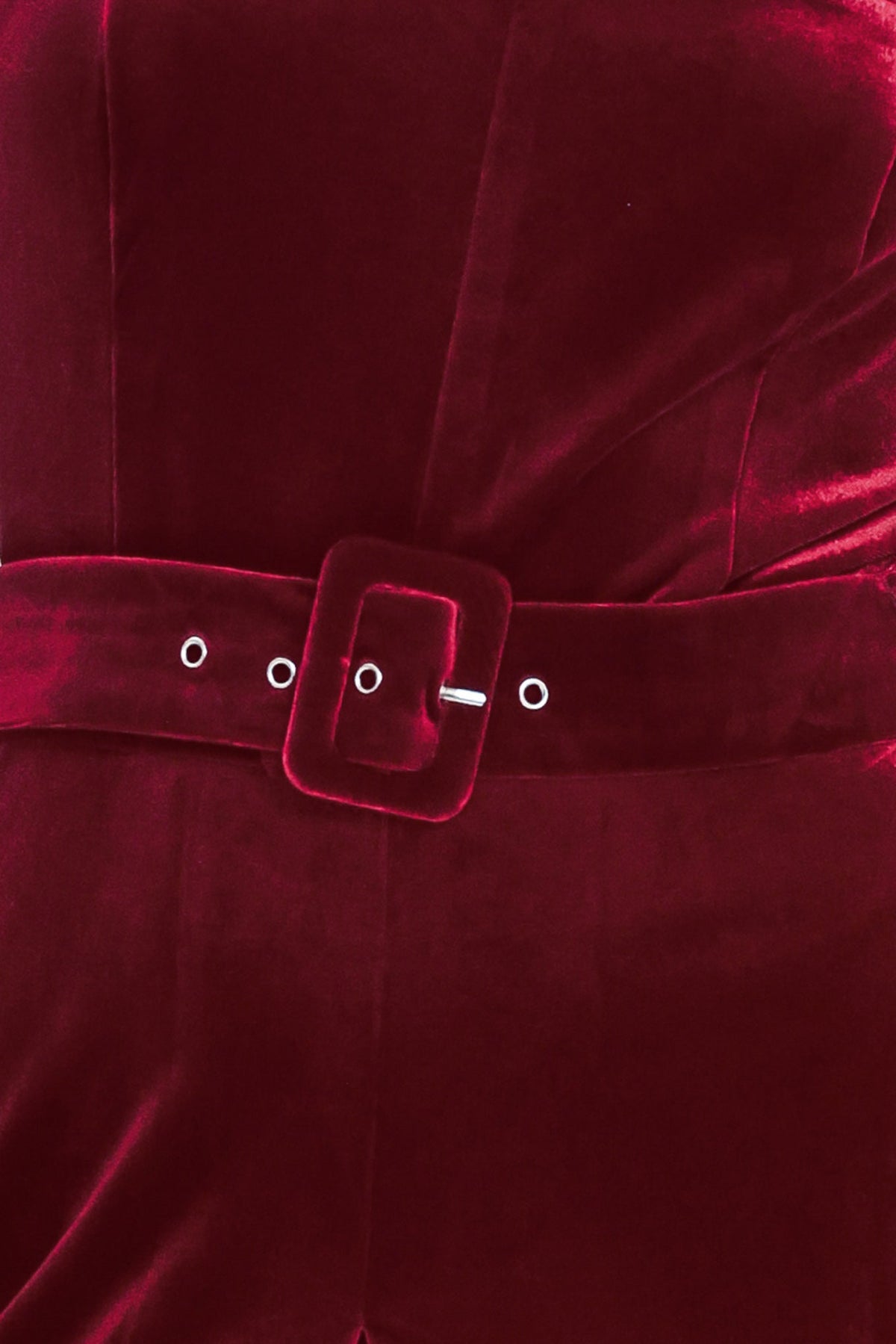 NEW - Velvet Belted Jumpsuit