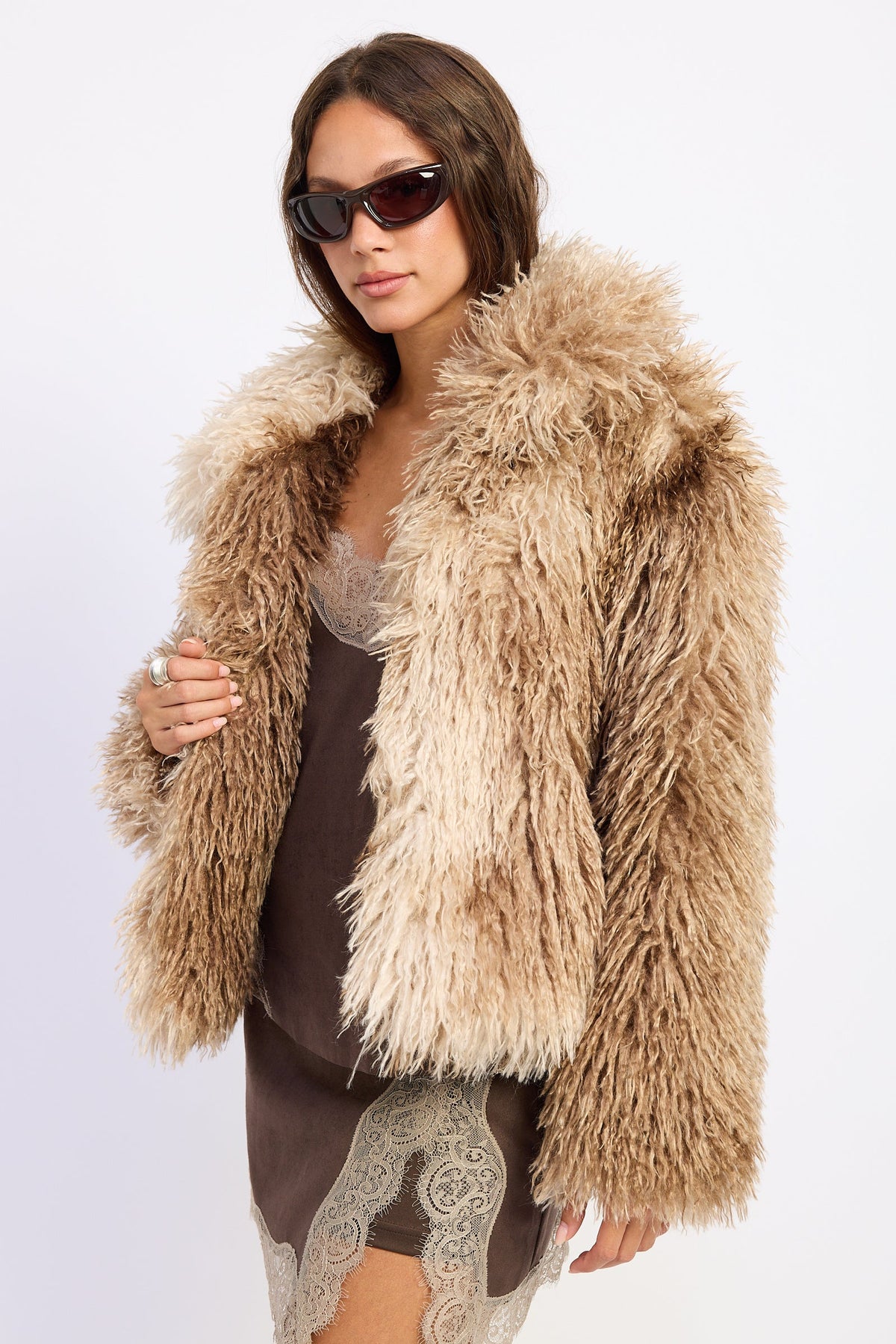 NEW - Zafrina Faux Fur Coat