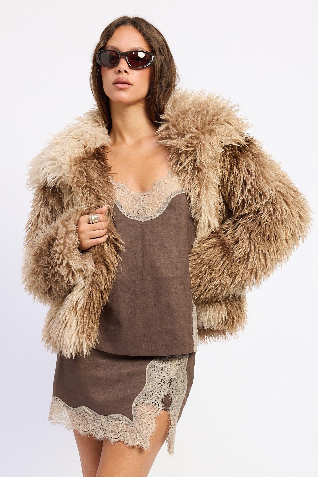 NEW - Zafrina Faux Fur Coat