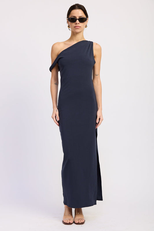 Lara Asymmetrical Twist Maxi Dress