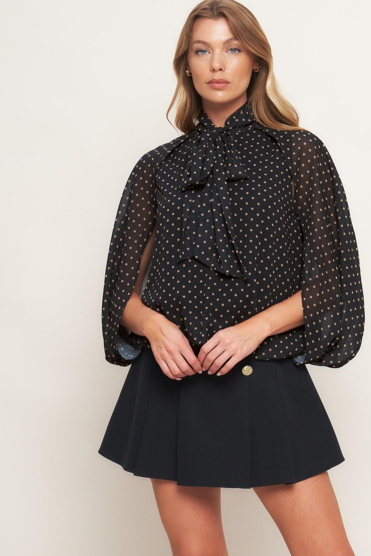 Midnight Dot Blouse