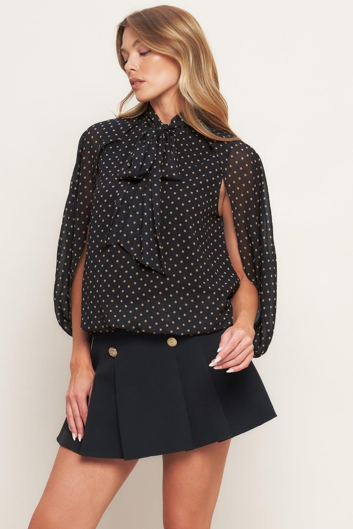 Midnight Dot Blouse