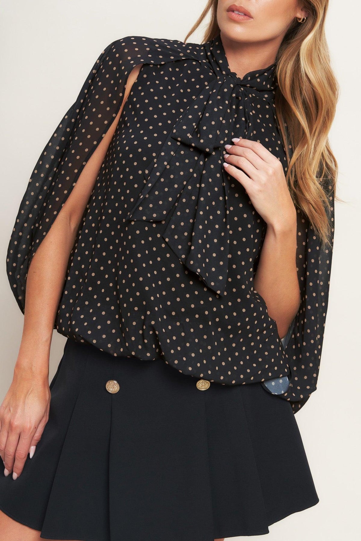 Midnight Dot Blouse