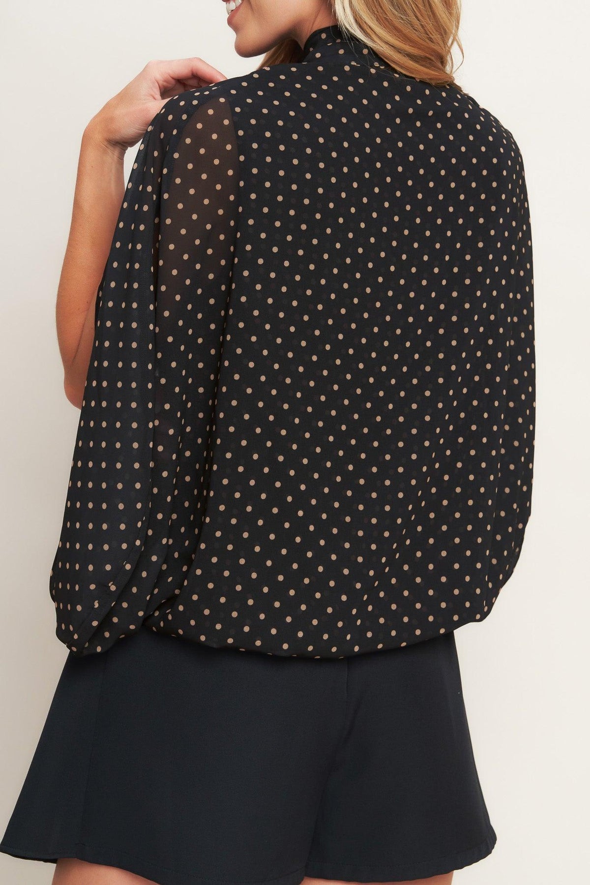 Midnight Dot Blouse