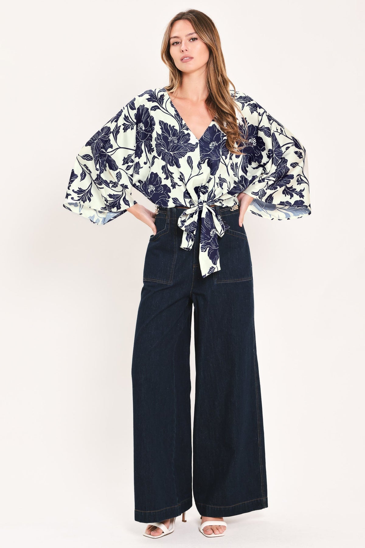 Blue Magnolia Blouse