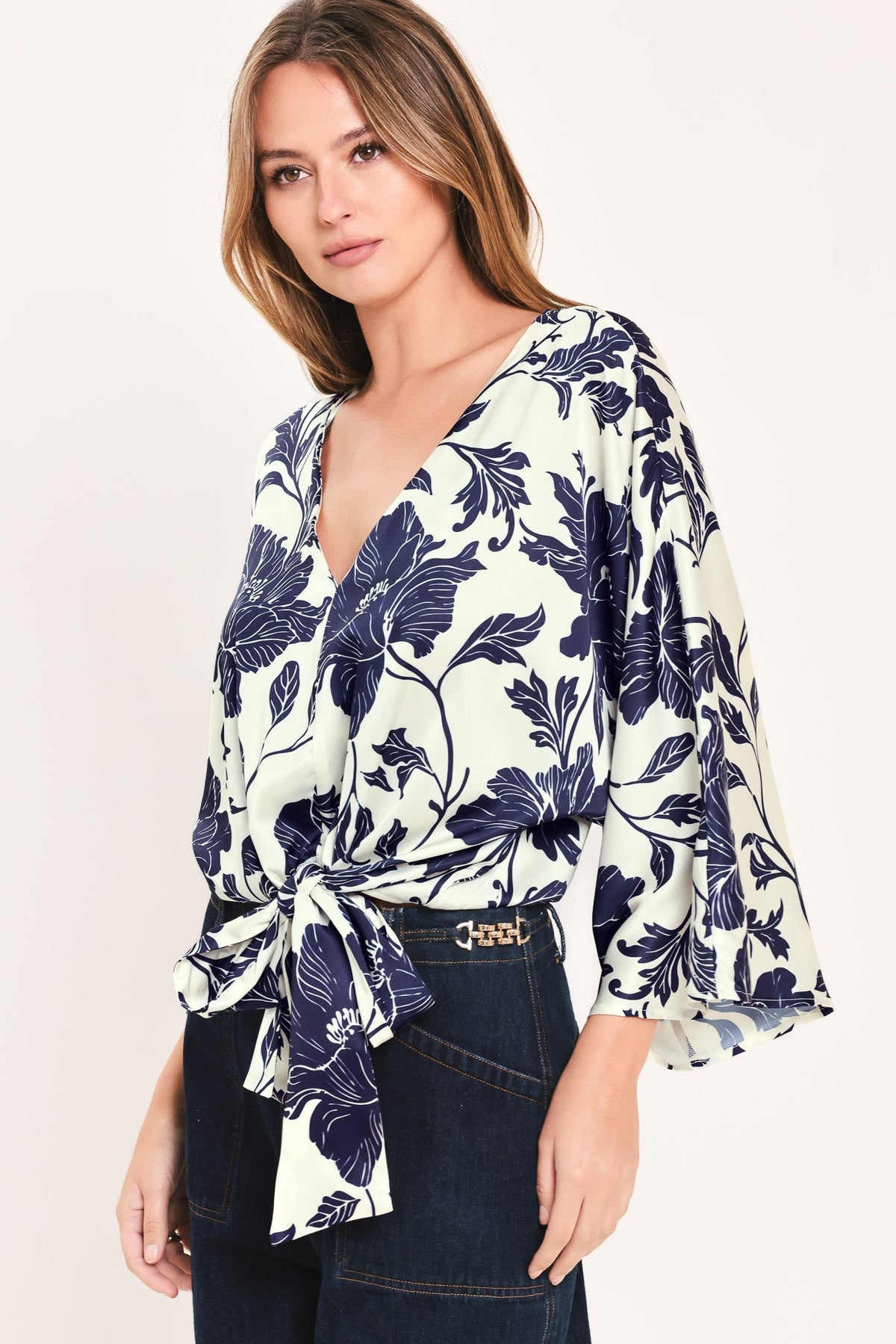 Blue Magnolia Blouse