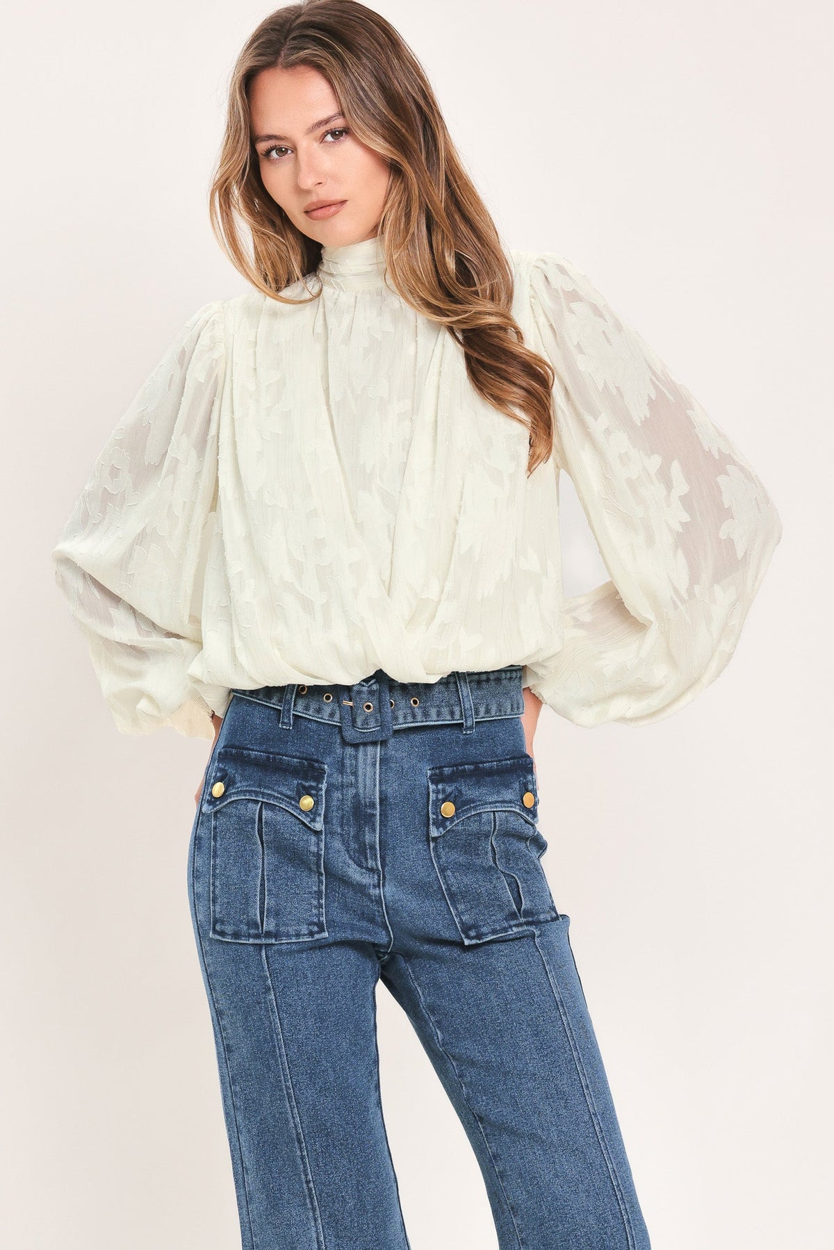 Jacquard Blouse