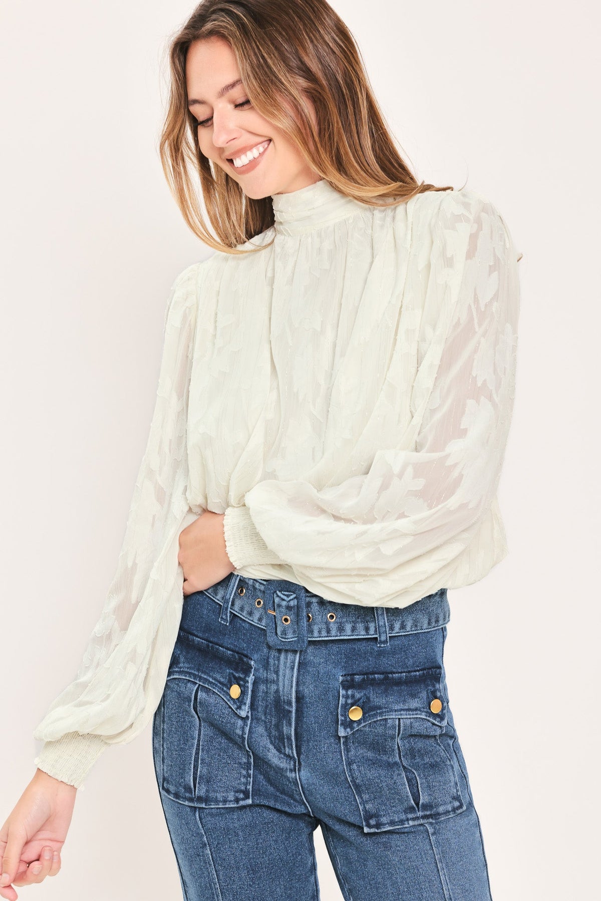 Jacquard Blouse