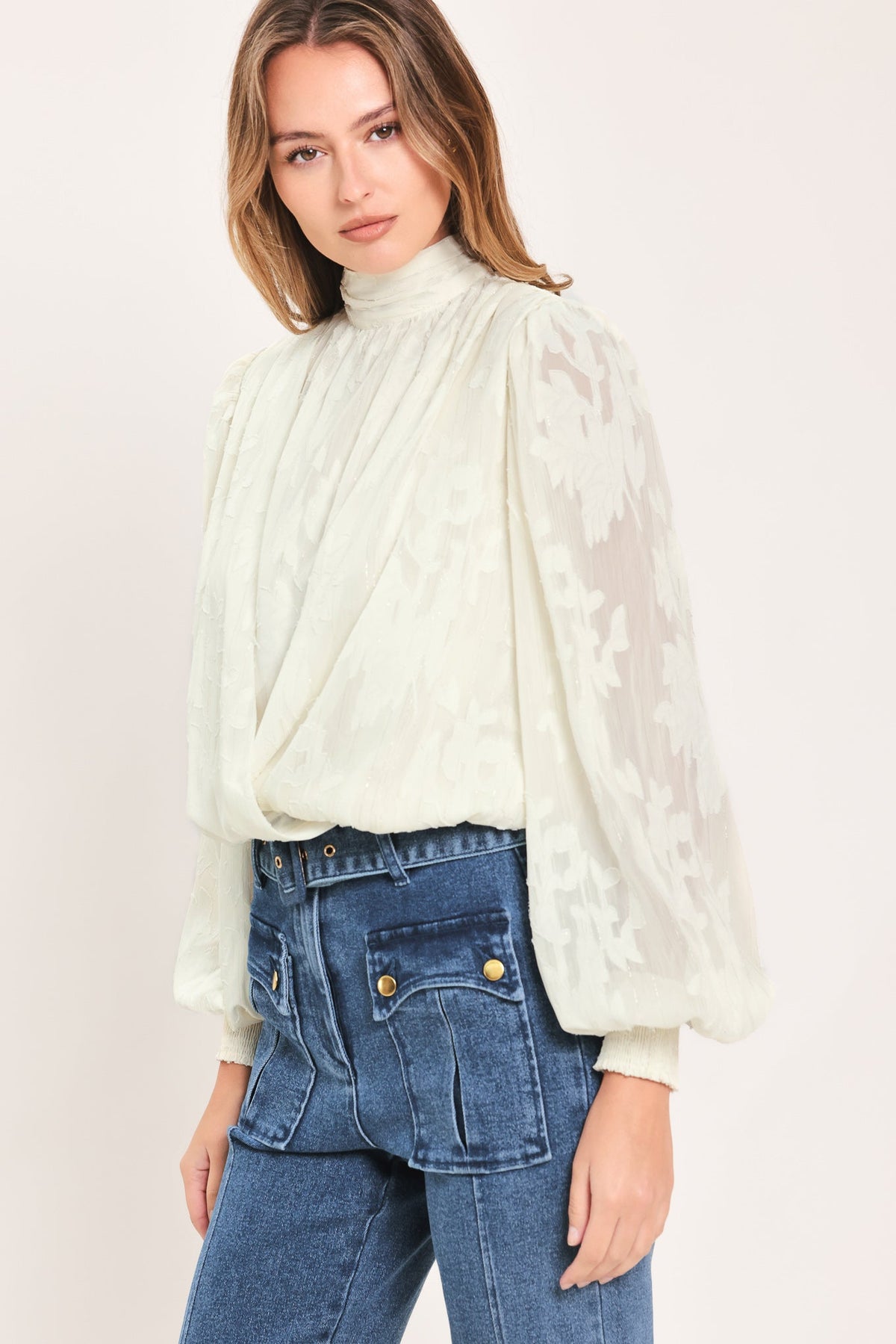 Jacquard Blouse