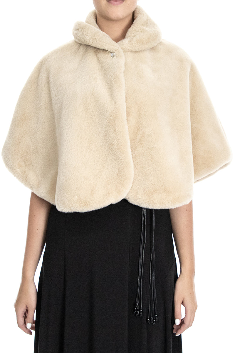Faux Fur Cape