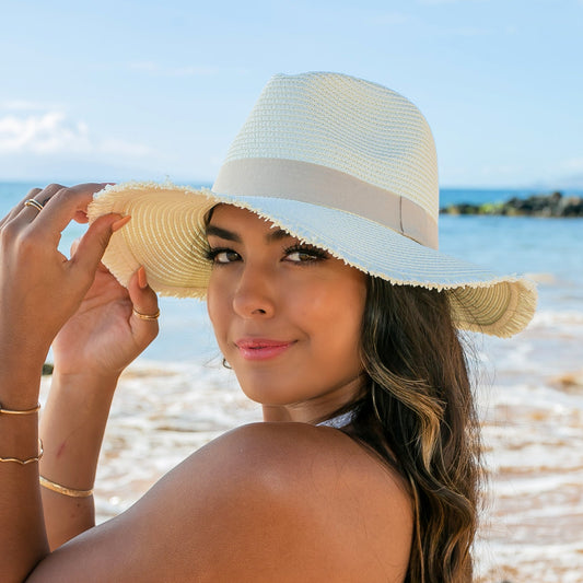 Fray Edge Panama Hat in multiple colors