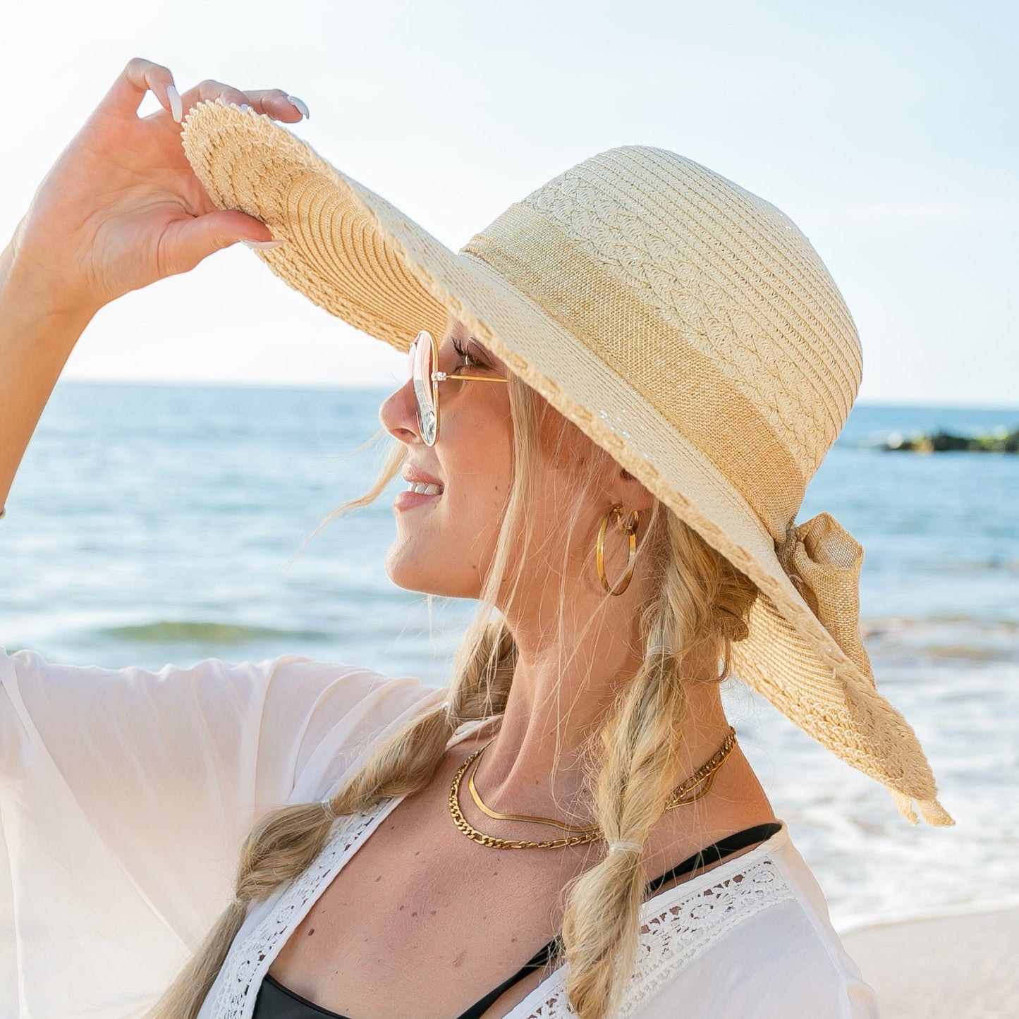Scallop Edge Sun Hat in multiple colors