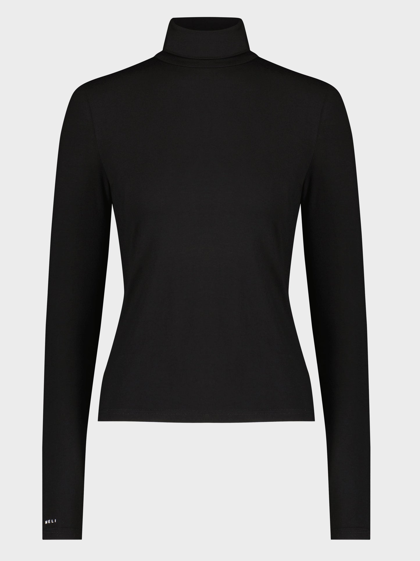 MODAL TURTLENECK LONG SLEEVE-BLACK-0