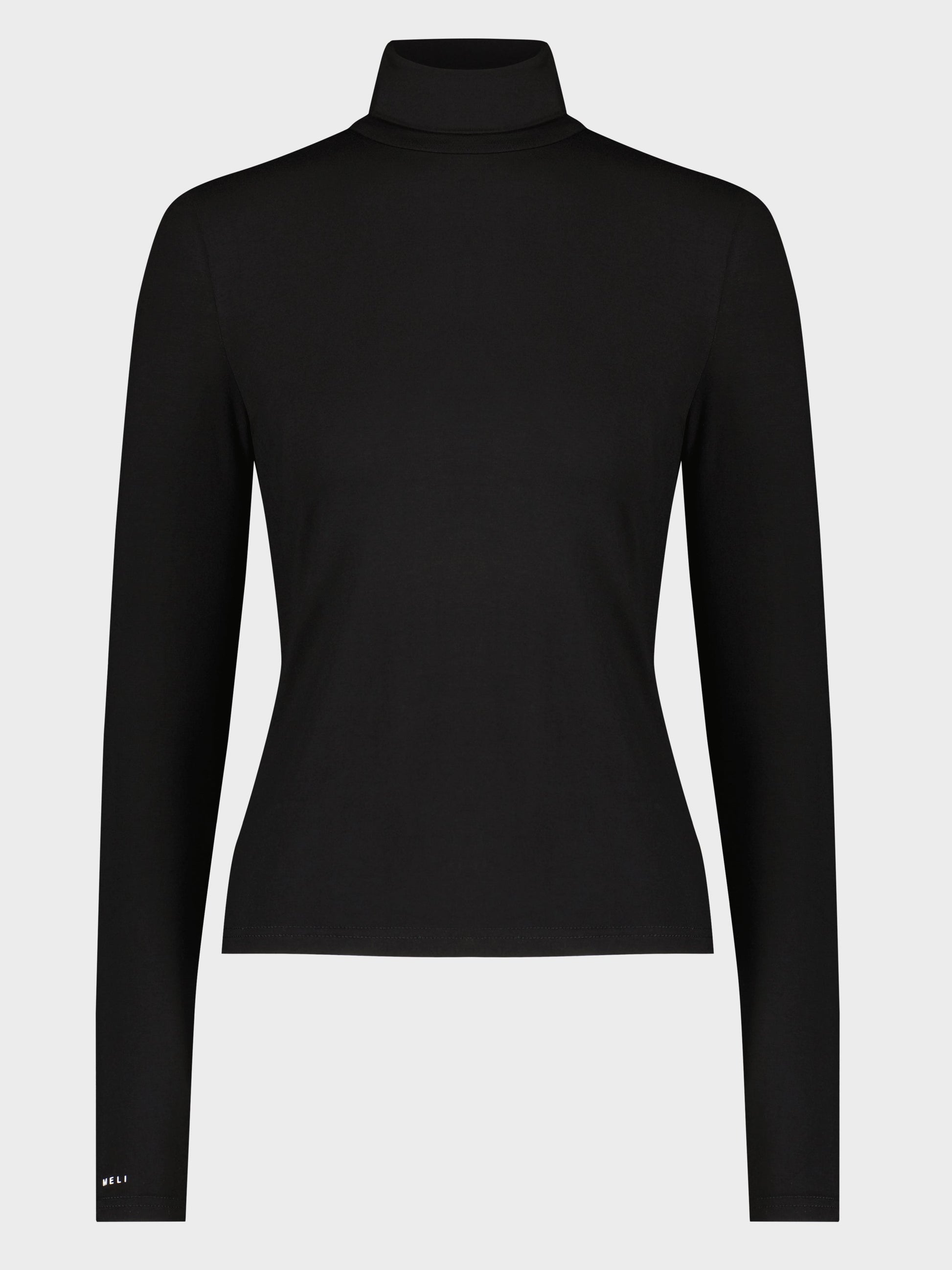 MODAL TURTLENECK LONG SLEEVE-BLACK-0