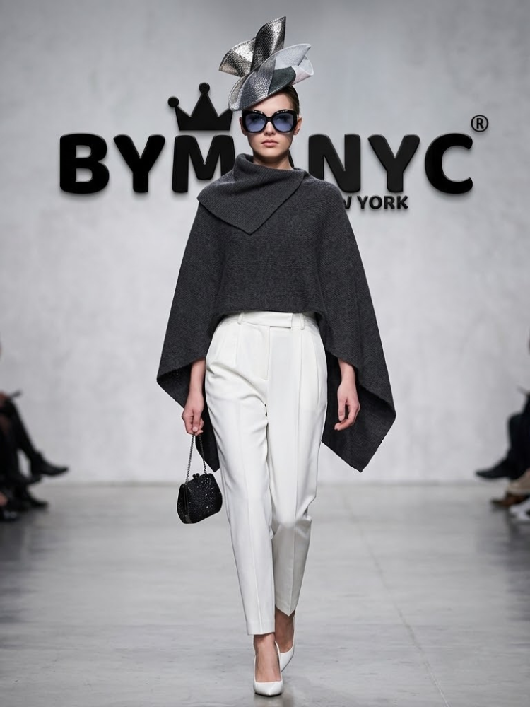 WOMEN'S CAPE JACKET Ecological Prêt-à-Porter New Collection NOLITA BYMANYC ® New York-0