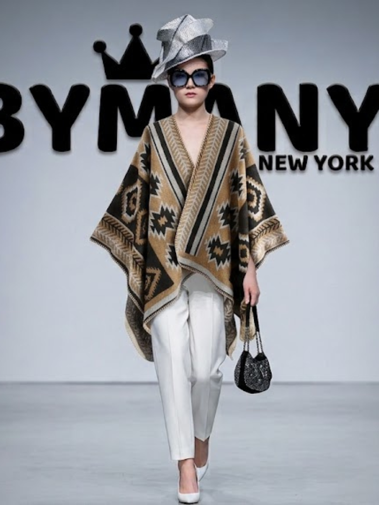 WOMEN'S JACKET CAPE Ecological Prêt-à-Porter New Collection CHELSEA BYMANYC ® New York-0