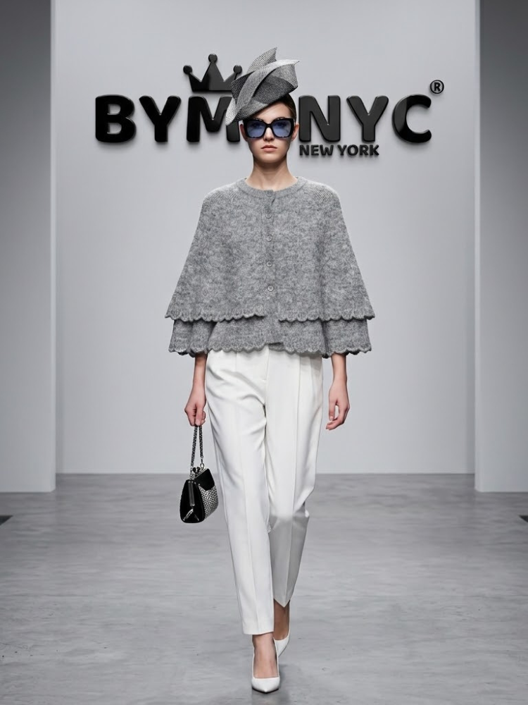 WOMEN'S JACKET CAPE Ecological Prêt-à-Porter New Collection FIFTH AVENUE BYMANYC ® New York-0