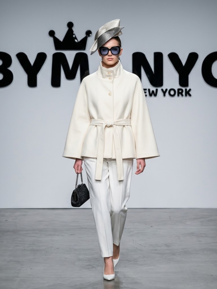 WOMEN'S CAPE JACKET Ecological Prêt-à-Porter New Collection CHELSEA BYMANYC ® New York-0