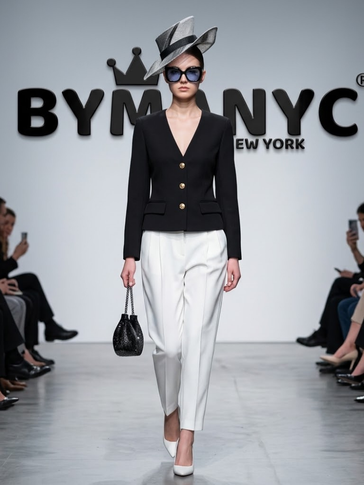WOMEN'S JACKET Ecological WASHINGTON SQUARE New Collection Top Trendy BYMANYC ® New York-0