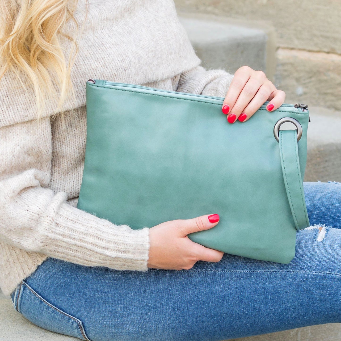 Over-sized Everyday Clutch in multiple colors