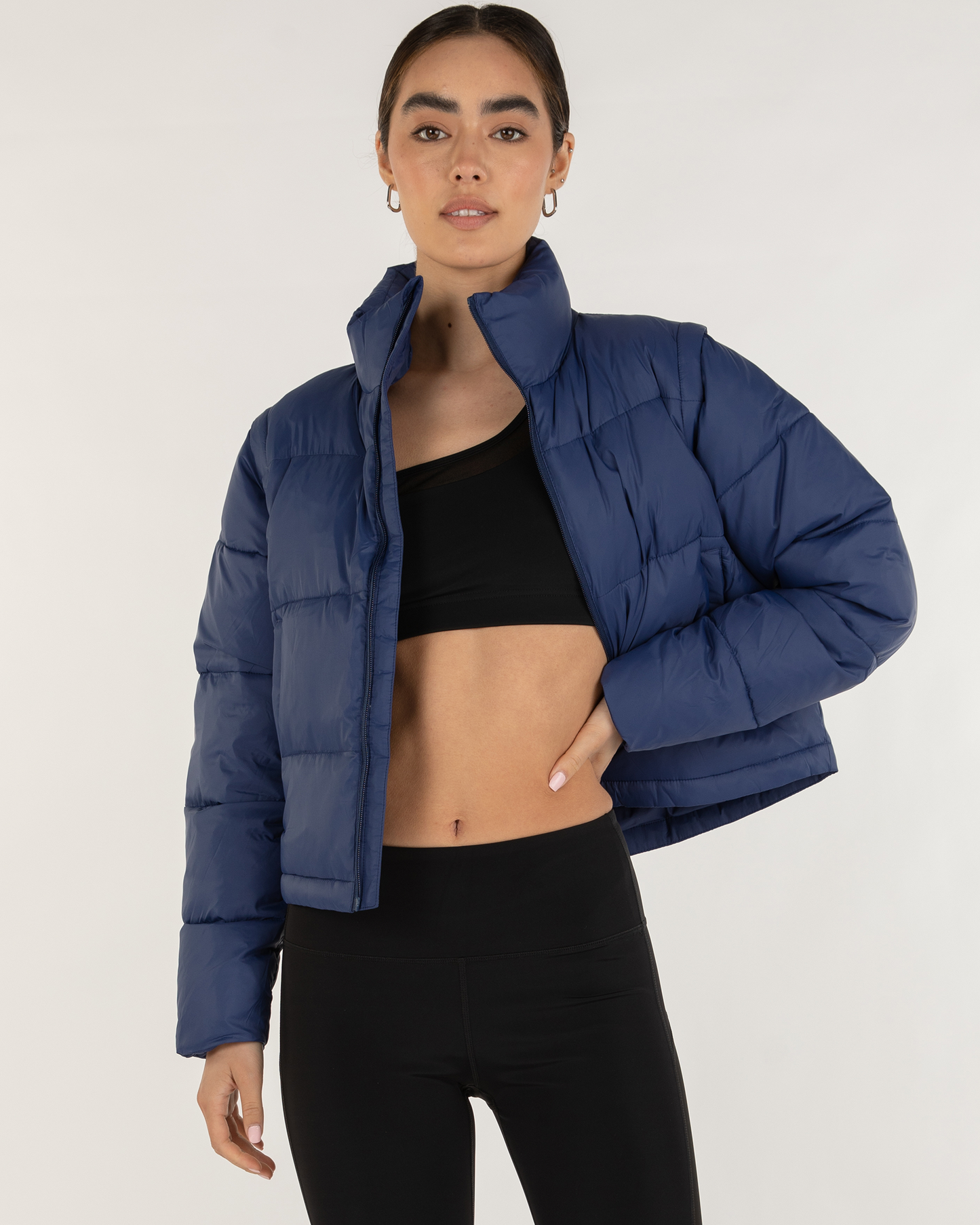 Puffer Convertible Jacket Vest in multiple colors