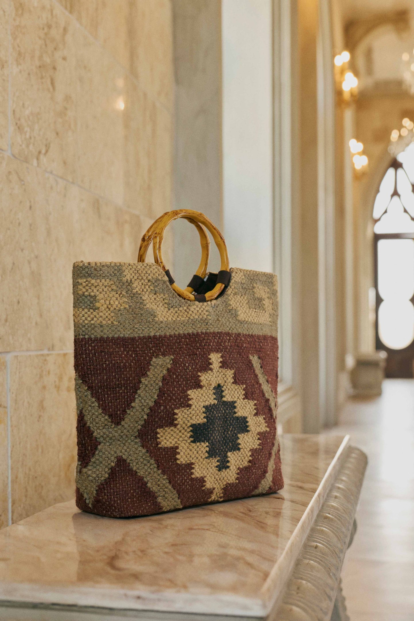 Desert Loom Jute Tote Bag