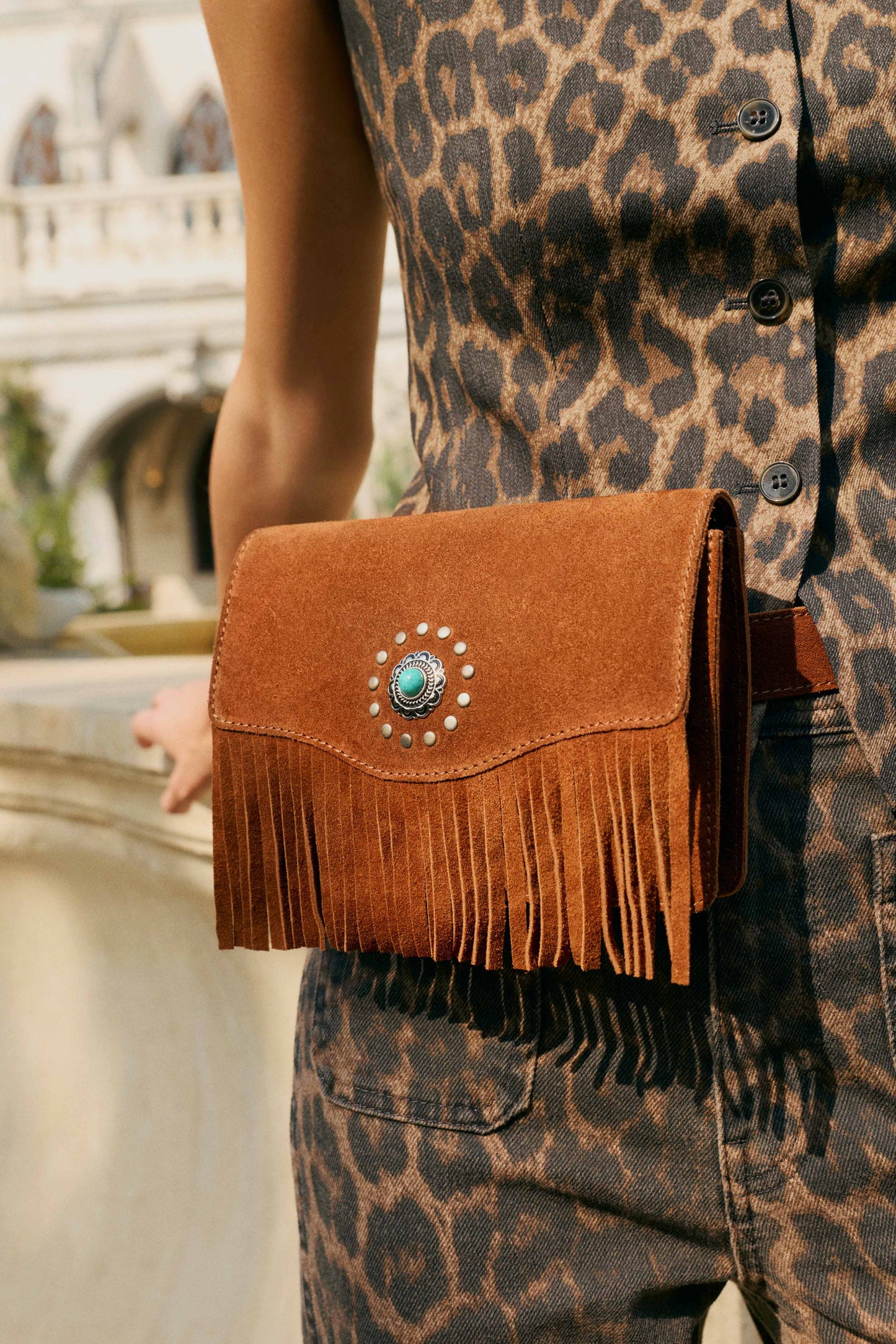 Yellowstone Highland Range Suede Bag