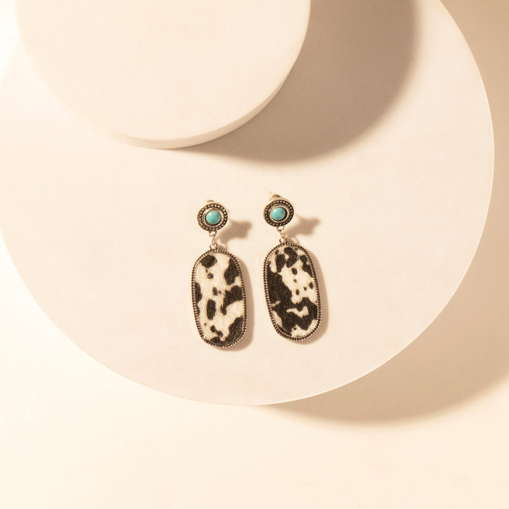 Wild Hide Dangle Earrings