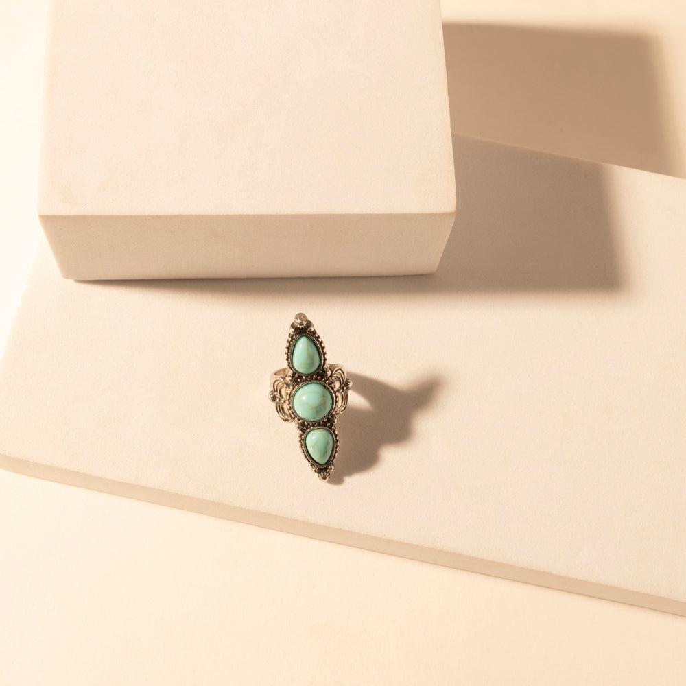 Wildfire Turquoise Adjustable Ring