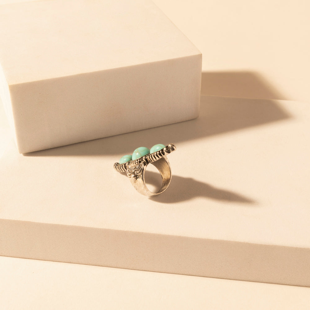 Wildfire Turquoise Adjustable Ring